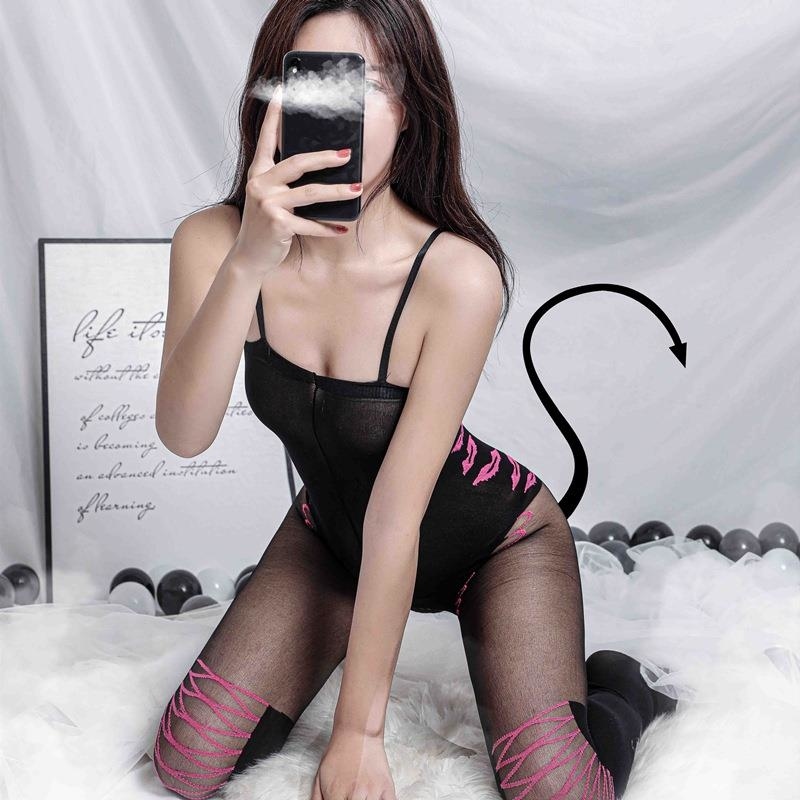 长夜漫漫情趣内衣女 性感透明可爱诱惑连体衣厂家代发8850Li高清大图