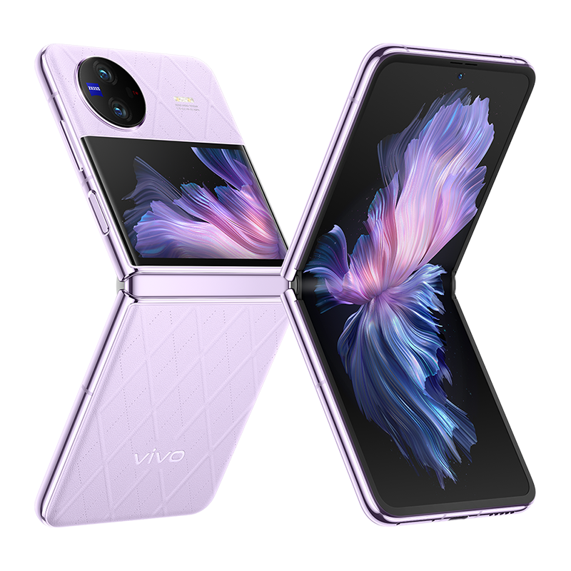 vivo X Flip 12GB+256GB 菱紫 5G全网通折叠屏新品手机一代骁龙8+芯片5000万蔡司专业影像50万次无忧折叠44W闪充120Hz拍照学生游戏男女手机
