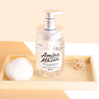 日本Amino mason阿蜜浓梅森 氨基酸植物精粹润泽洗发水450ml 无硅油 滋润柔顺 日本进口氨基研