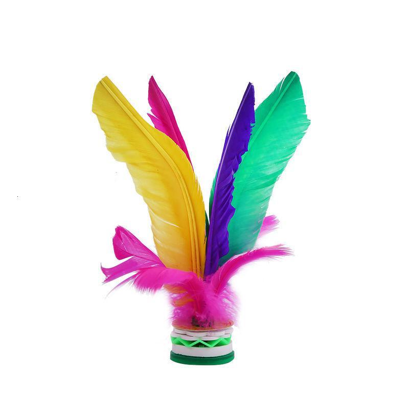 羽毛毽子健身儿童小学生耐踢腱子比赛专用花毽成人键球鸡毛键