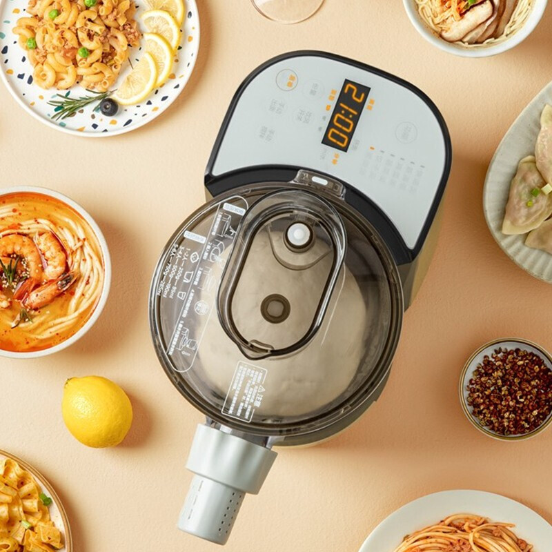 美的(Midea)家用全自动面条机和面机面条机电动压面机家用电动饺子皮机 灰色