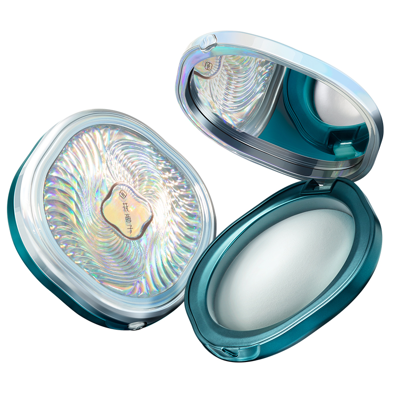 花西子 轩窗版-01浅月绸 玉女桃花蚕丝蜜粉饼 7g