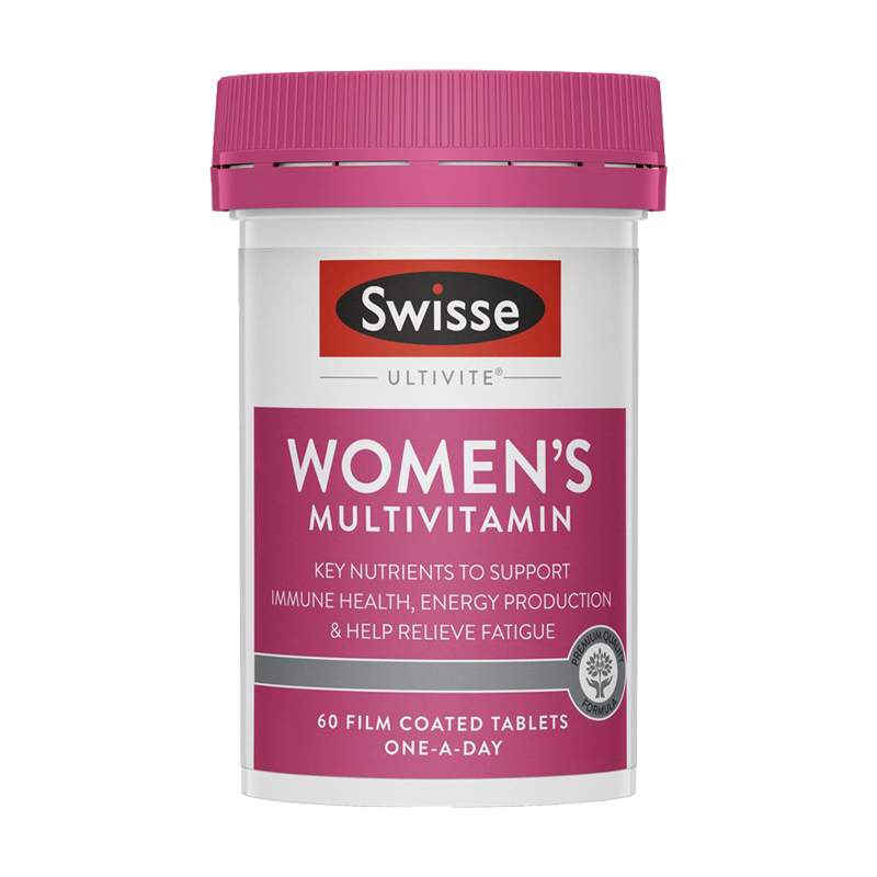 澳洲Swisse瑞思女士综合复合维生素片剂 60片 1瓶装 多维植物精华营养 澳大利亚进口