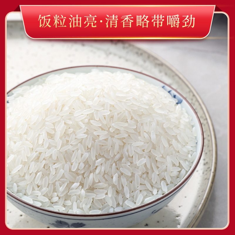 十月稻田辽河长粒香米东北大米5kg/十斤粳米一级新米真空包装高清大图