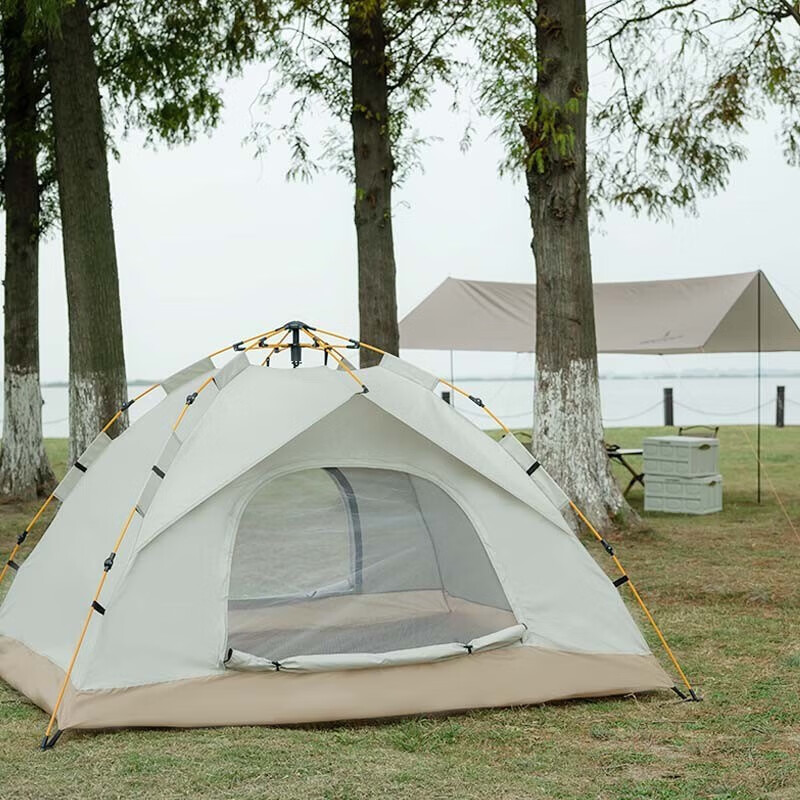 何大屋(Hodtown) 全自动户外帐篷防雨户外双人双层免搭建露营野营3-4人 自由天地户外帐篷HDW1505W高清大图