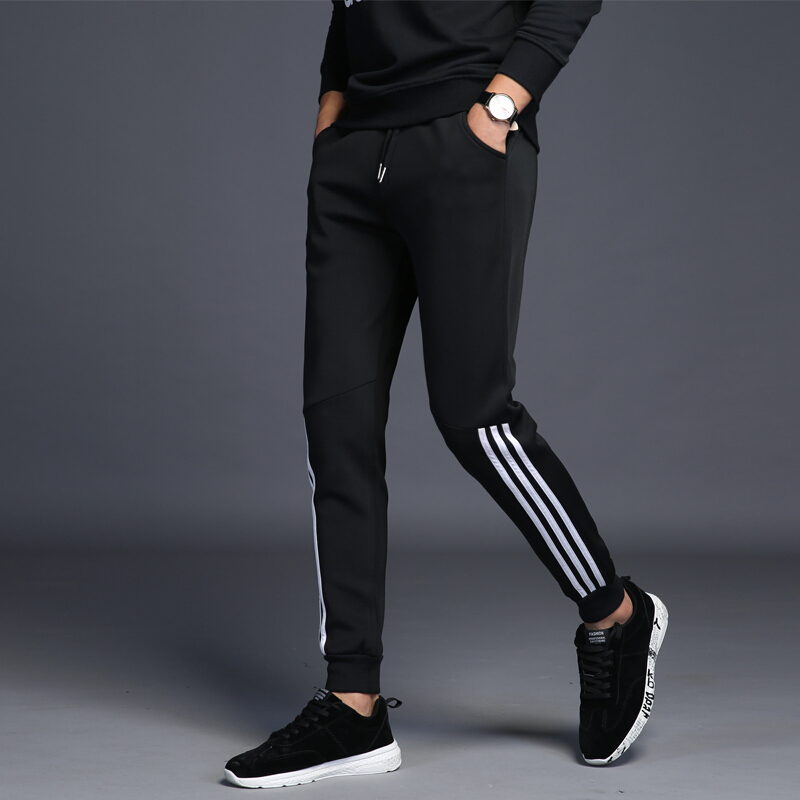 青少年运动裤男修身小脚夏季薄款束脚帅气初中学生裤子夏裤休闲裤