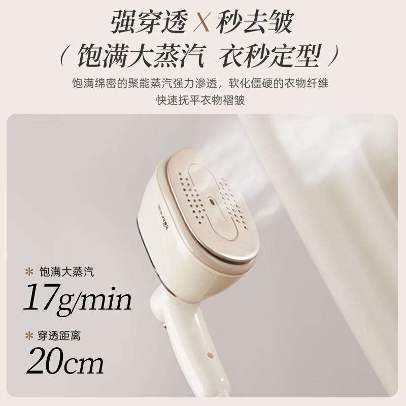 小熊(Bear)手持式电熨斗挂烫机小熨斗大蒸汽迷你熨衣服神器便捷式烫斗熨衣机[干湿双熨]高清大图