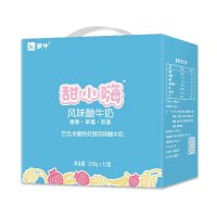 【6月产】蒙牛纯甄甜小嗨常温风味酸牛奶200g*12盒
