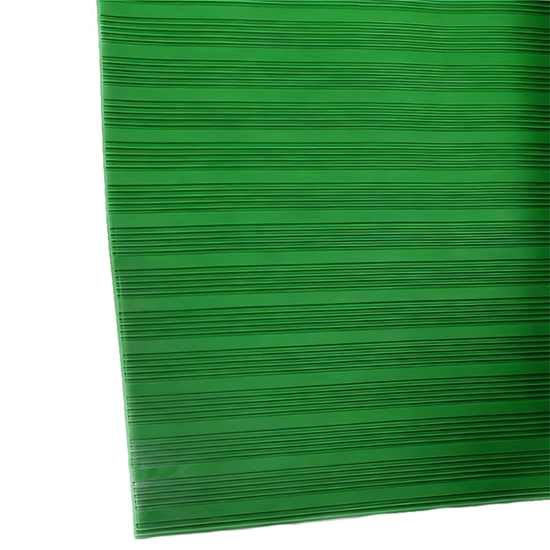 典虎 绝缘胶垫 绿色条纹3mm*1m*5m 卷高清大图