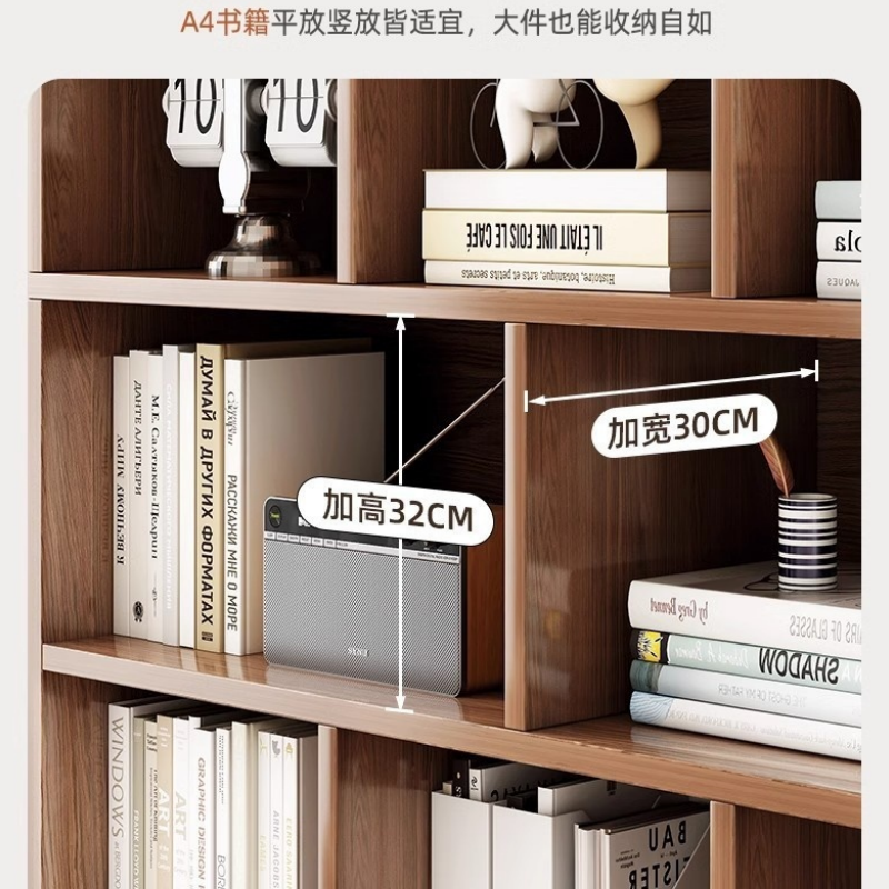 华立伟木质书柜 高180cm 台高清大图