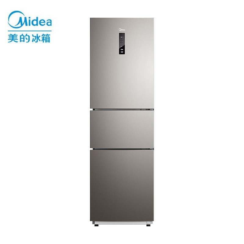 美的(Midea)冰箱215升三门变频净味冰箱风冷无霜家用小型电冰箱 精准双变频+双循环保鲜+水润新风冷无霜