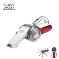 美国百得(blackdecker)吸尘器家用旋转鸭嘴无绳无线手持车载锂电充电强力大吸力小型便携多功能吸尘机PV1020L