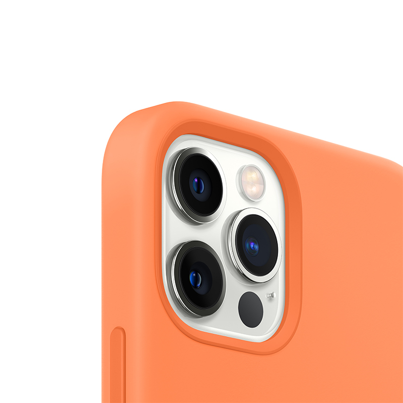 Apple 原装 iPhone 12 Pro Max MagSafe硅胶外壳 金橘色 12 Pro Max专用手机壳