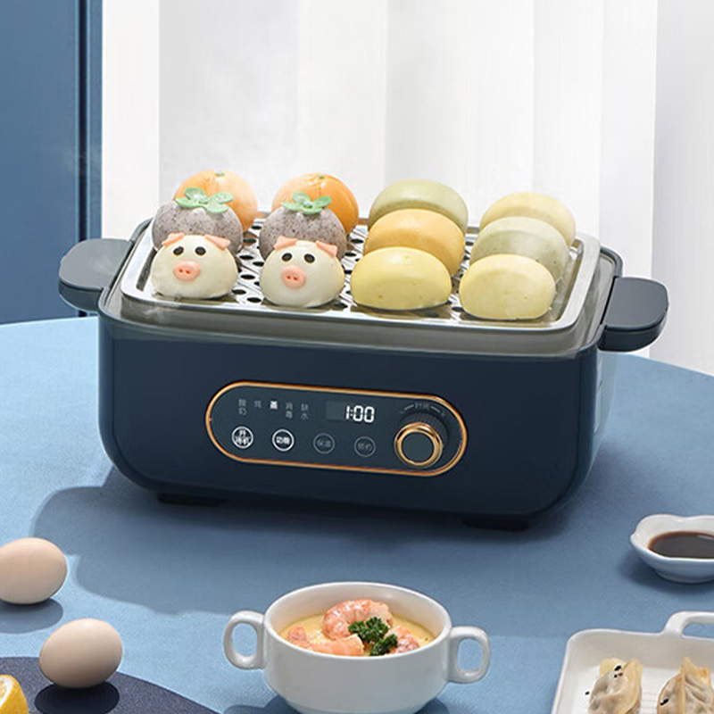 利仁电蒸锅5L多功能早餐机小燕窝炖盅可预约定时智能DZG-D512高清大图