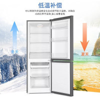 海尔（Haier）冰箱 双门家用迷你小冰箱超薄风冷无霜二门家电节能电冰箱 180升小型节能直冷冰箱BCD-180TMPS