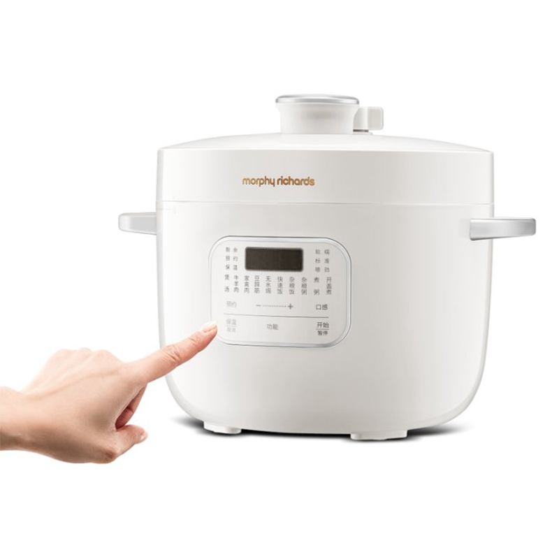摩飞电器(MORPHY RICHARDS)电压力锅 家用2.5L迷你0氧珐琅釉精釜800W 白色 MR8701 / 台高清大图