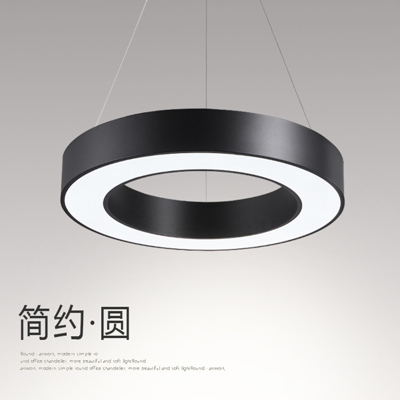 圆环吊灯led圆形灯 白色直径80cm-72瓦 白光