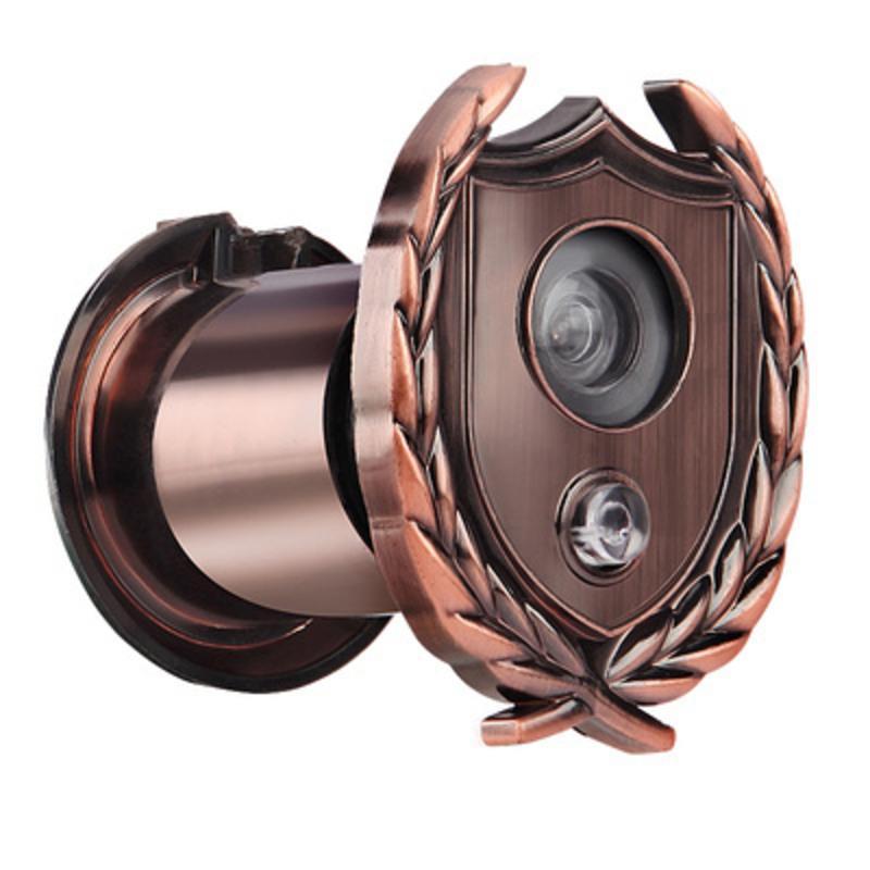 门铃感应器防盗叮咚新款进户门后盖开孔加长圆形全铜通用型视角