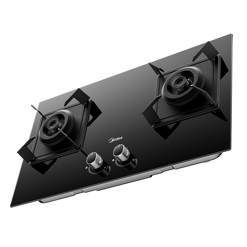 美的燃气灶JZY-Q623-M 5.0KW密簇大火力 搪瓷承液盘 134mm宽幅全钢直火燃烧器 精钢双段不锈钢炉头图片