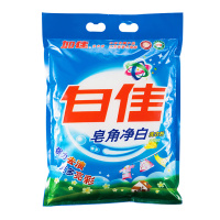 白佳皂角净白洗衣粉2.2kg 强效全能洗涤配方 全方位解决去污、漂洗、亮彩 十项全能品质(加佳出品)