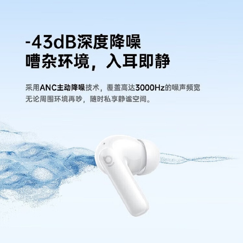 倍思(BASEUS) BP1 NC 入耳式 真无线蓝牙耳机 深度降噪超长续航自定义触控 白色高清大图