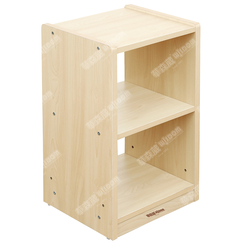 华森葳 双格立式中空柜 木色