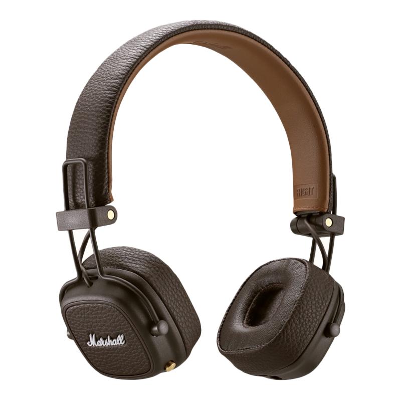 马歇尔(Marshall)Major Ⅲ Bluetooth头戴式无线蓝牙可折叠 3代耳机 棕色