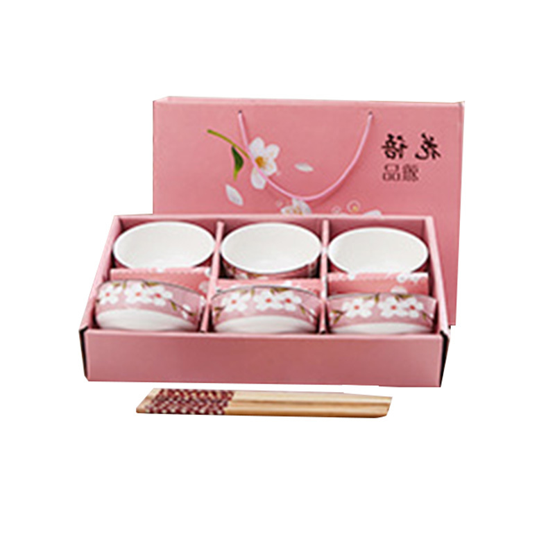 企业专享 花语6碗筷套装礼盒 起订量80