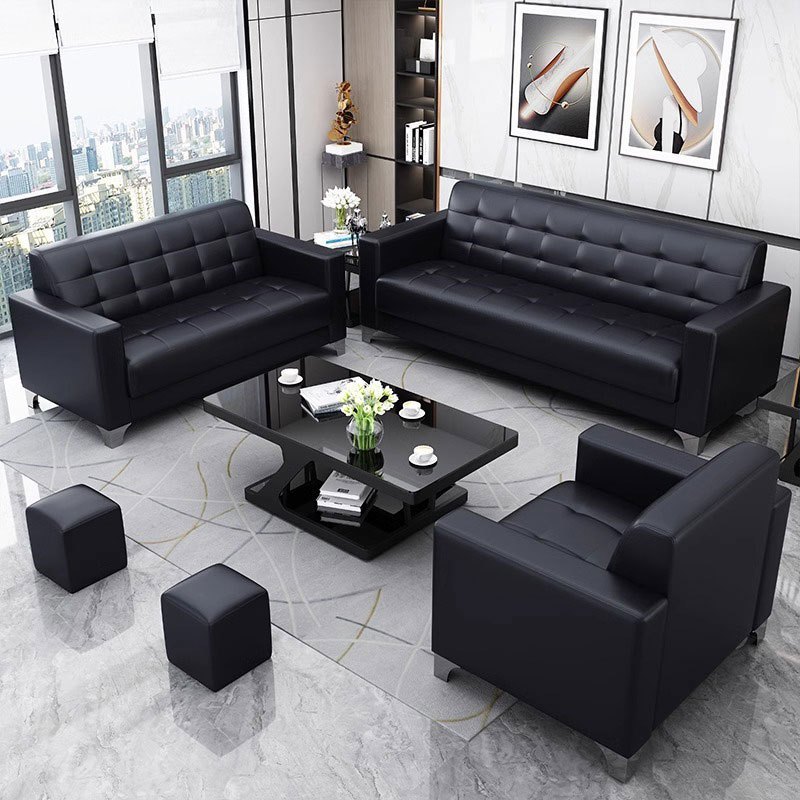 苏宁 金菲罗格 沙发简约茶几组合 1+1+3沙发高清大图