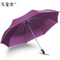 天堂伞雨伞折叠自动伞防晒太阳伞遮阳伞男女晴雨防晒伞 藏青-黑胶防嗮