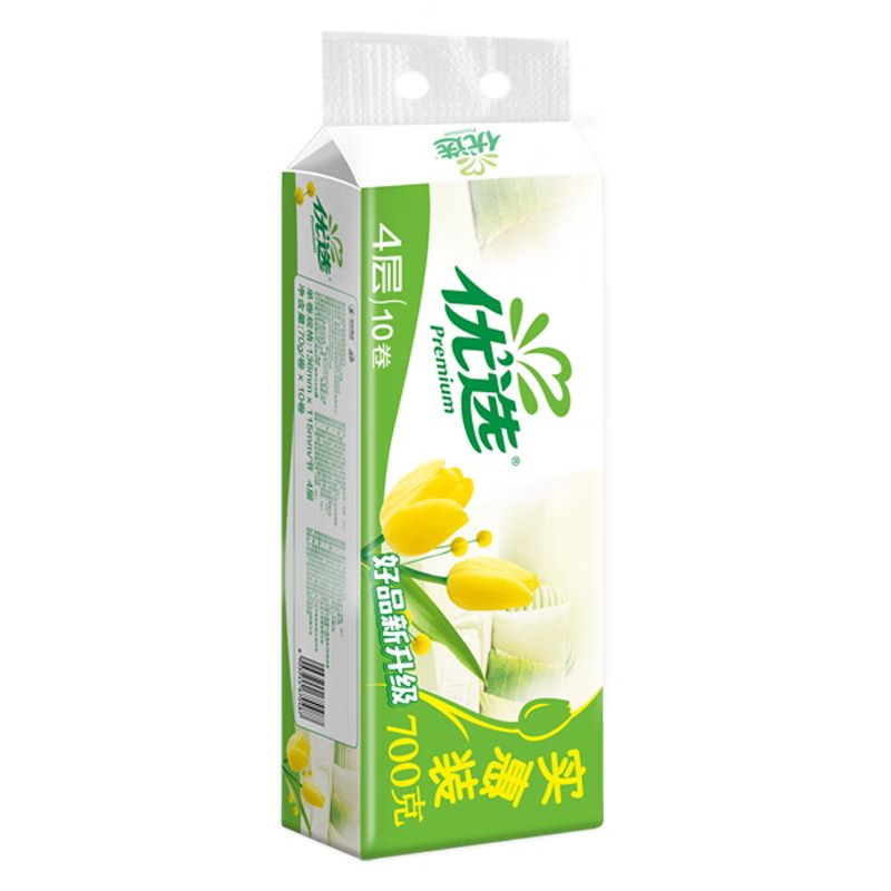 心相印优选卷纸四层卷纸700g*10卷*4提LR1710高清大图