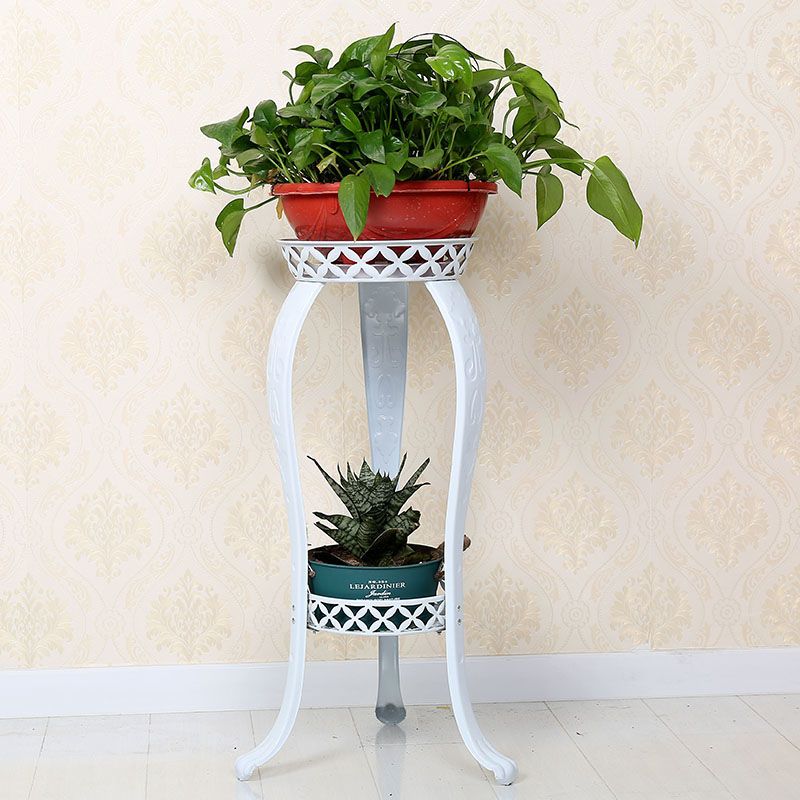 工匠时光加厚欧式多层铁艺花架客厅室内绿萝吊兰花架子阳台盆栽花盆架