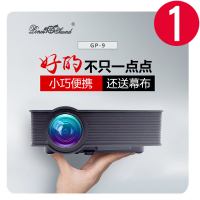 轟天砲（PonerSaund）GP9WIFI黑投影仪便携微型迷你家庭影院智能投影机家用4K手机无屏电视3D全高清1080pLED小型同屏安卓苹果幕布