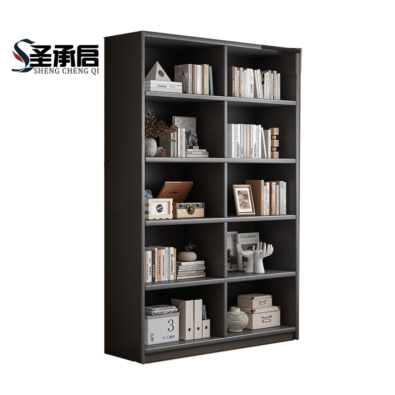 圣承启木制书架120cm个高清大图