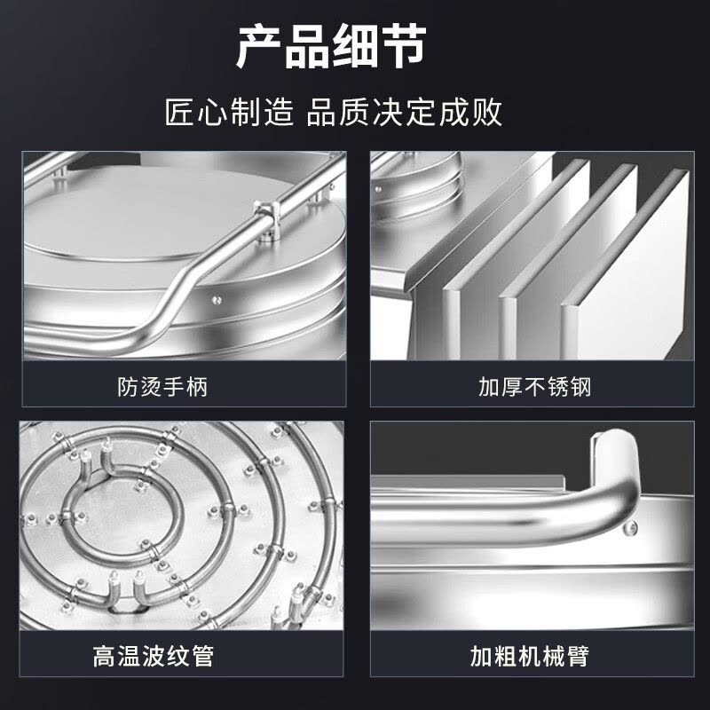 意黛斯(YIDAISI)商用电饼铛 大号烙饼机双面加热 学校酒店企业食堂烤饼炉煎包锅 机械款YDS-YXD60-JX图片