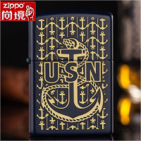 zippo打火机zippo正版原装美国海军标志29122正品 防风之宝zppo正品打火芝宝煤油打火机