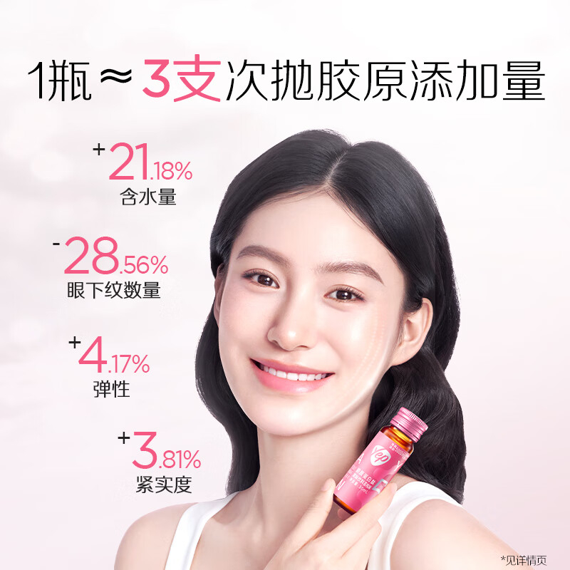 汤臣倍健胶原蛋白肽口服液开瓶即饮便携随行水果味30ml*10瓶高清大图