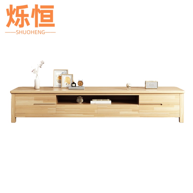 烁恒实木电视柜1.5m个高清大图
