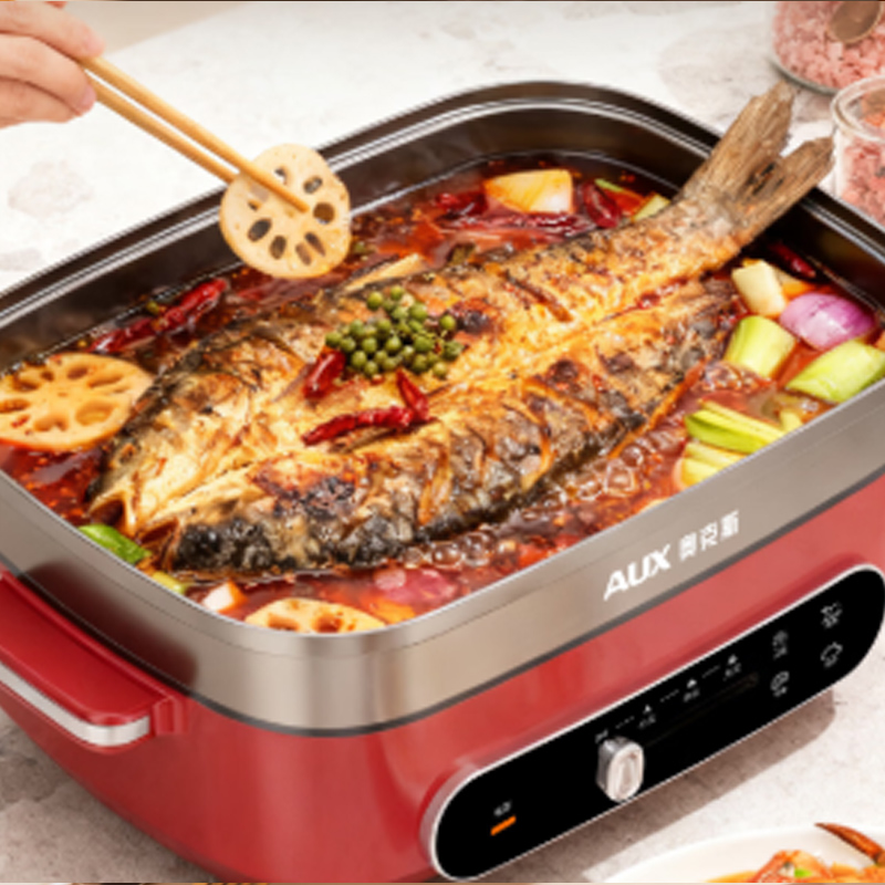 奥克斯 多功能电热锅 AKP-30A39-KP 4L高清大图