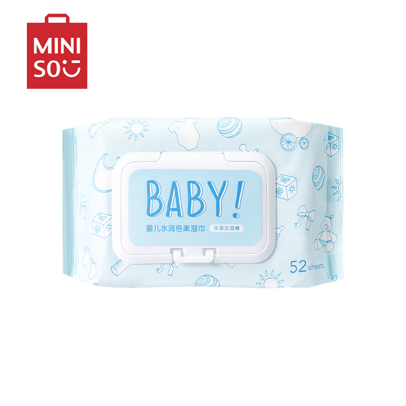 名创优品 (miniso) 婴儿水润倍柔湿巾52片