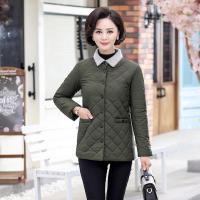 迪鲁奥（DILUAO)中老年女装秋冬2021新款冬季小妈妈冬装外套_63 XL(建议90-110斤) 军绿色