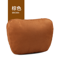 汽车头枕护颈枕适用奔驰迈巴赫一对车用靠枕颈枕座椅腰靠用品枕头 棕色【单个装】