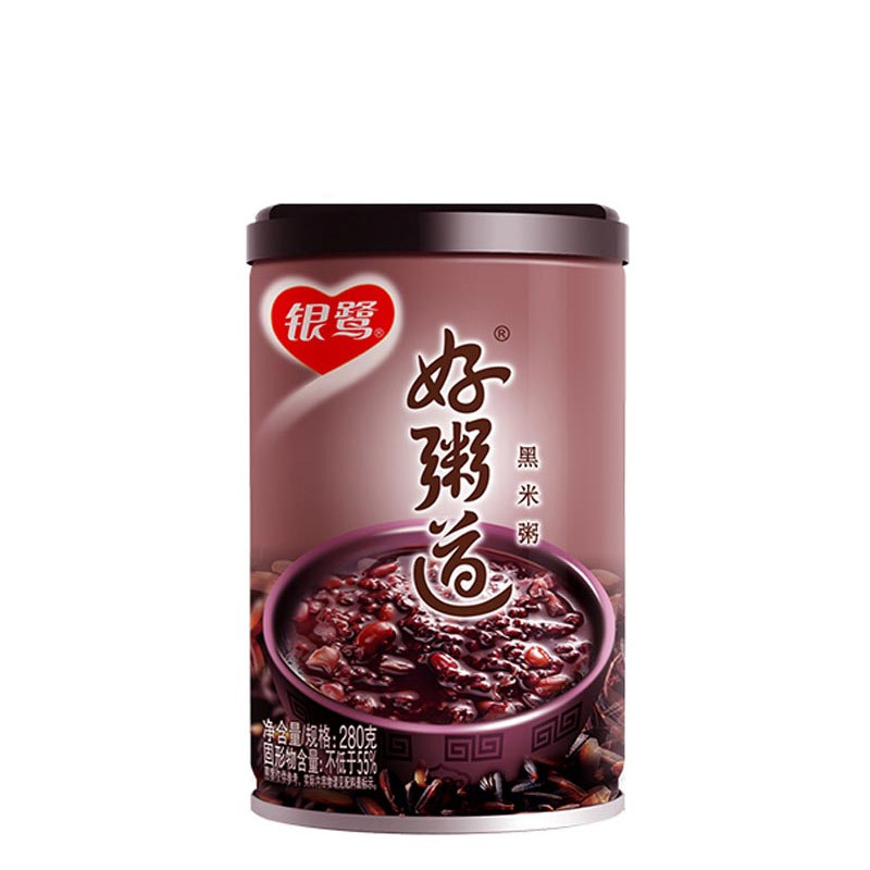 银鹭 好粥道黑米粥 280g*12 速食粥(新老包装交替发货)