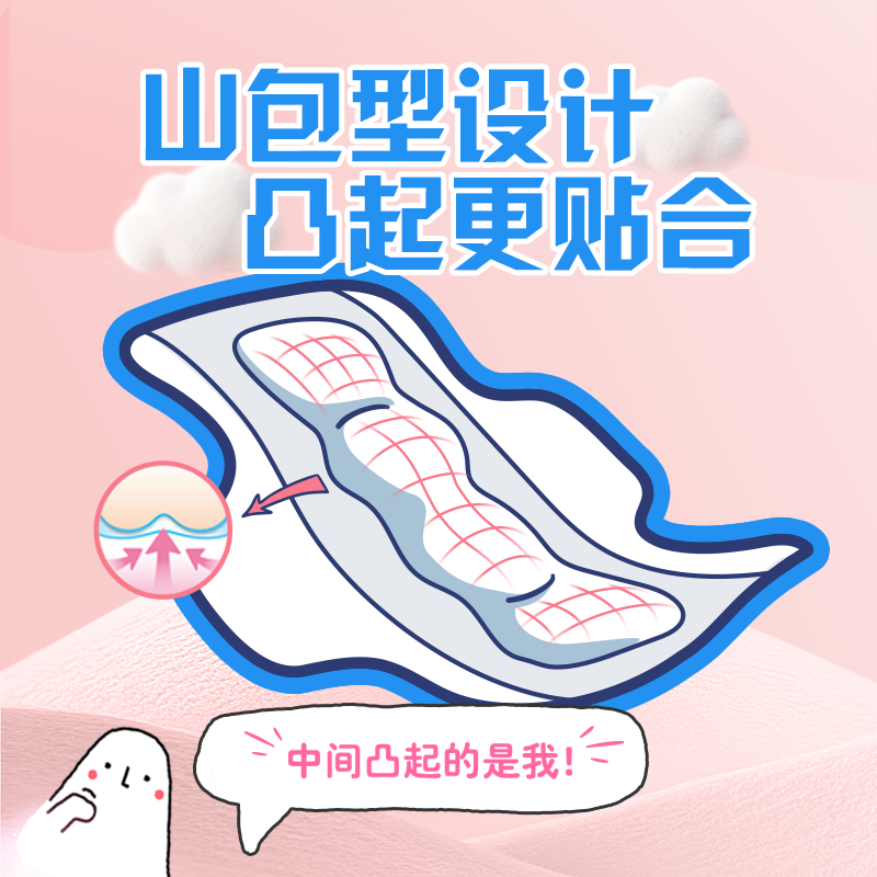 苏菲弹力贴身日用卫生巾23cm34片*3包瞬吸透气姨妈巾高清大图