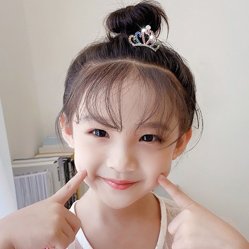 儿童发夹发饰女童宝宝小皇冠发梳发卡公主可爱小女孩头饰水砖王冠 1#皇冠发梳两件(收藏优先发货)