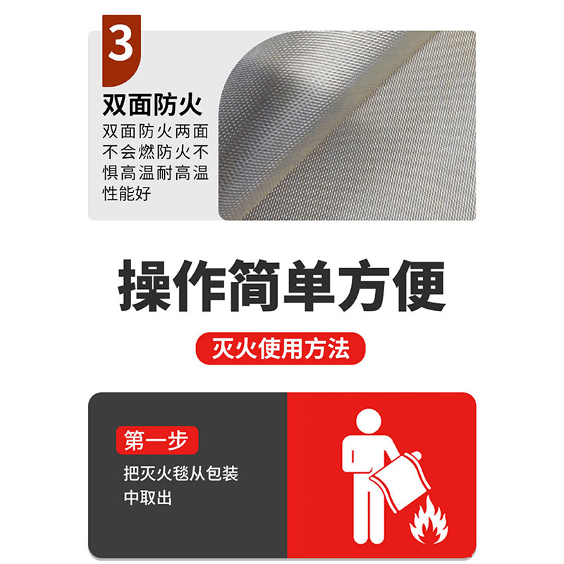 豫众诺 防火毯 2*2米厚1mm 个高清大图