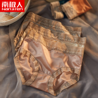 夏季薄款内裤女士蕾丝性感无痕中腰冰丝新款