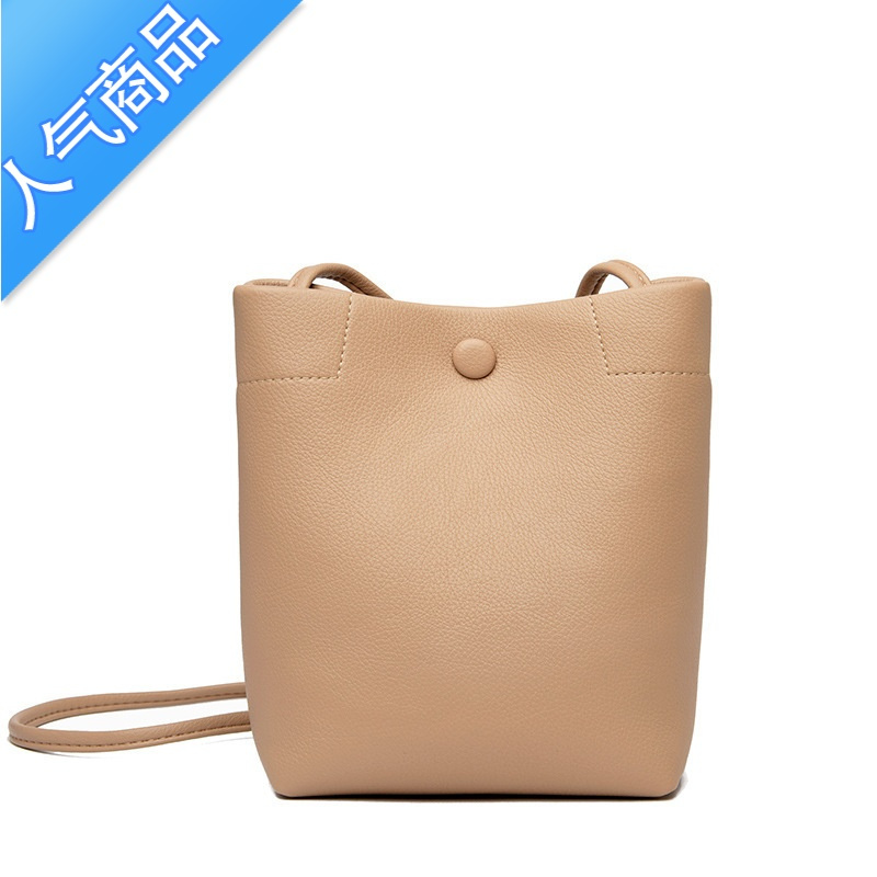 封后夏季洋气包包女包2022新款妈妈大容量水桶斜挎包女百搭软皮单肩包