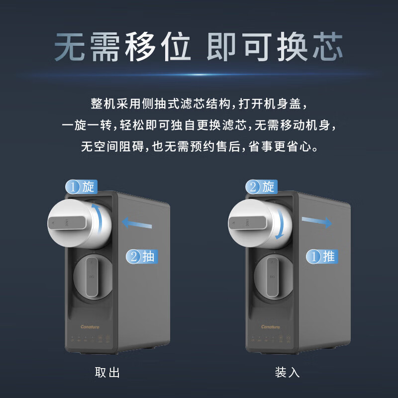 开能(Canature)净水器反渗透黑金净水器 CR-RO400X2