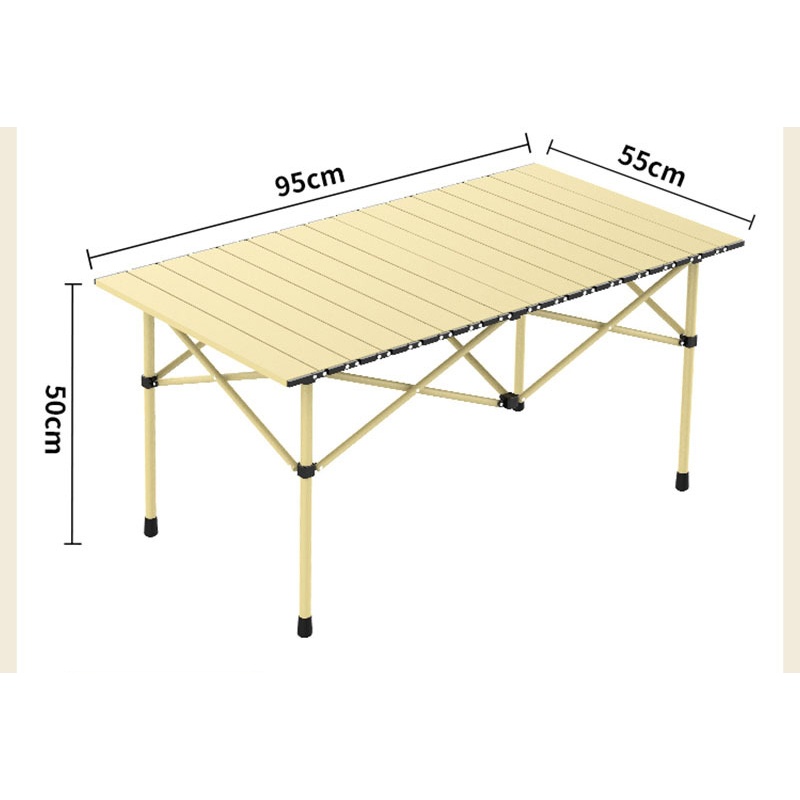伊洛源露营桌 米白长桌950*550*500mm张